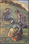 Lucien Pissarro Women herb gathering china oil painting reproduction